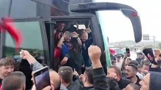 Şampiyon Çorum Fkye Coşkulu Karşılama
