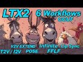 LTX2 working low VRAM 6 workflows - T2V I2V FFLF POSE Video extend Lip Sync Infinite AI Video GGUF