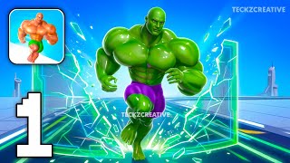 Muscle Rush - Smash Running - Gameplay Walkthrough Part 1 - Hard Level Boss!! (iOS, Android) screenshot 1