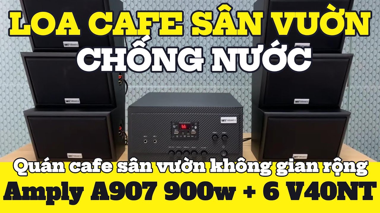 Loa chống nước cho quán cà phê, nhà hàng, quán cafe sân vườn, quán bia…