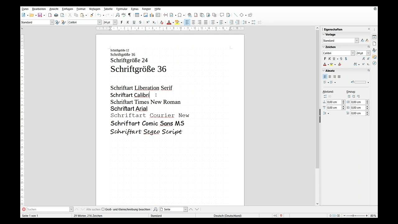 Libreoffice writer schriftart und schriftgr e youtube