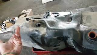 Saab fuel pump Saab 9-3 removing fuel tank level sensor no start no fuel pressure