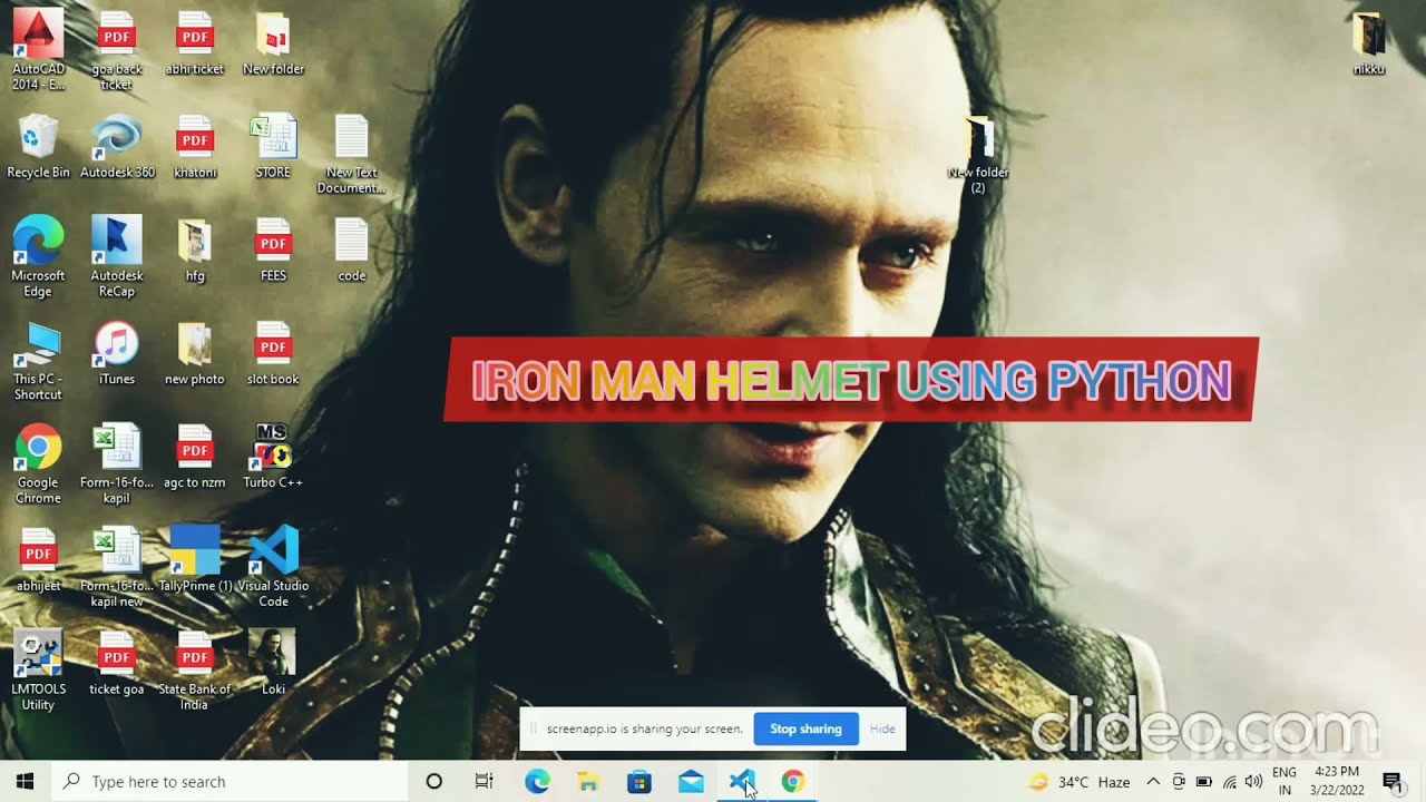 making iron man helmet using python