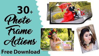 3D Photo Frames Actions || Photoshop Tutorial || Free Download || Ozzie Offical screenshot 3