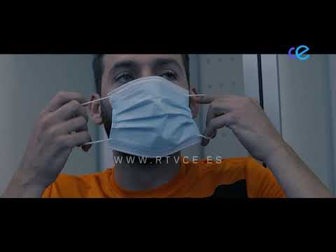 Los integrantes de la AD Ceuta participan en un spot de la Consejería de Sanidad