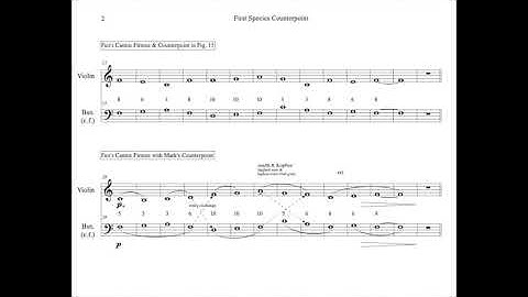 1:1 Lydian Species Counterpoint in F Just Intonation