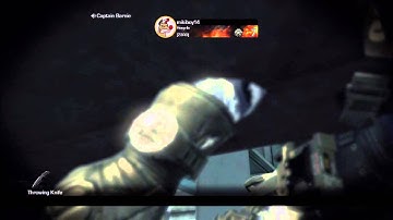 Awesome Cod ghost final knife throw kill cam