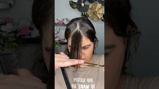 How to cut your Own Curtain Bangs ? #shorts #haircut #youtube