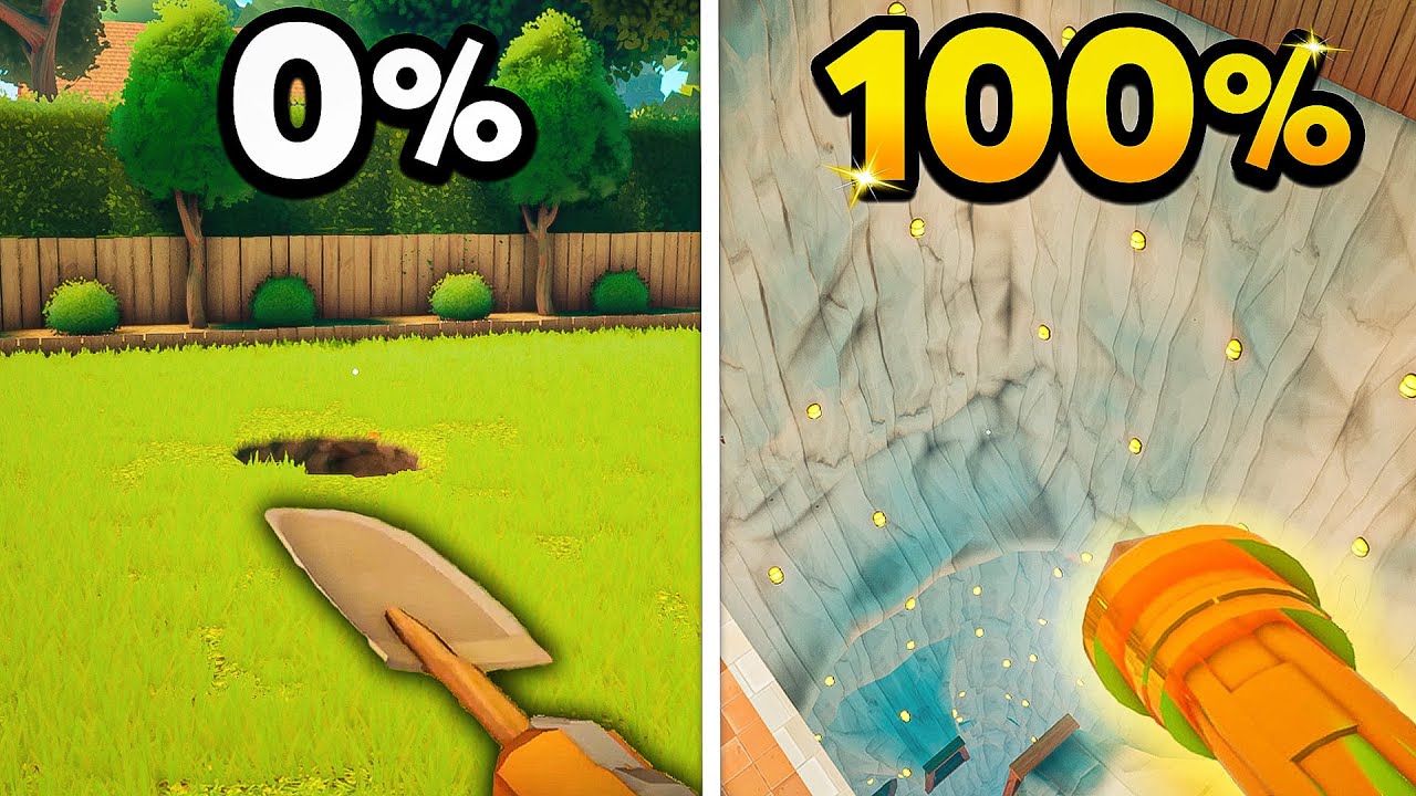 J'ai 100% le jeu où on CREUSE un TROU (A Game About Digging A Hole)