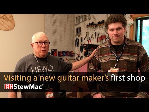Visiting a new guitar maker's first shop