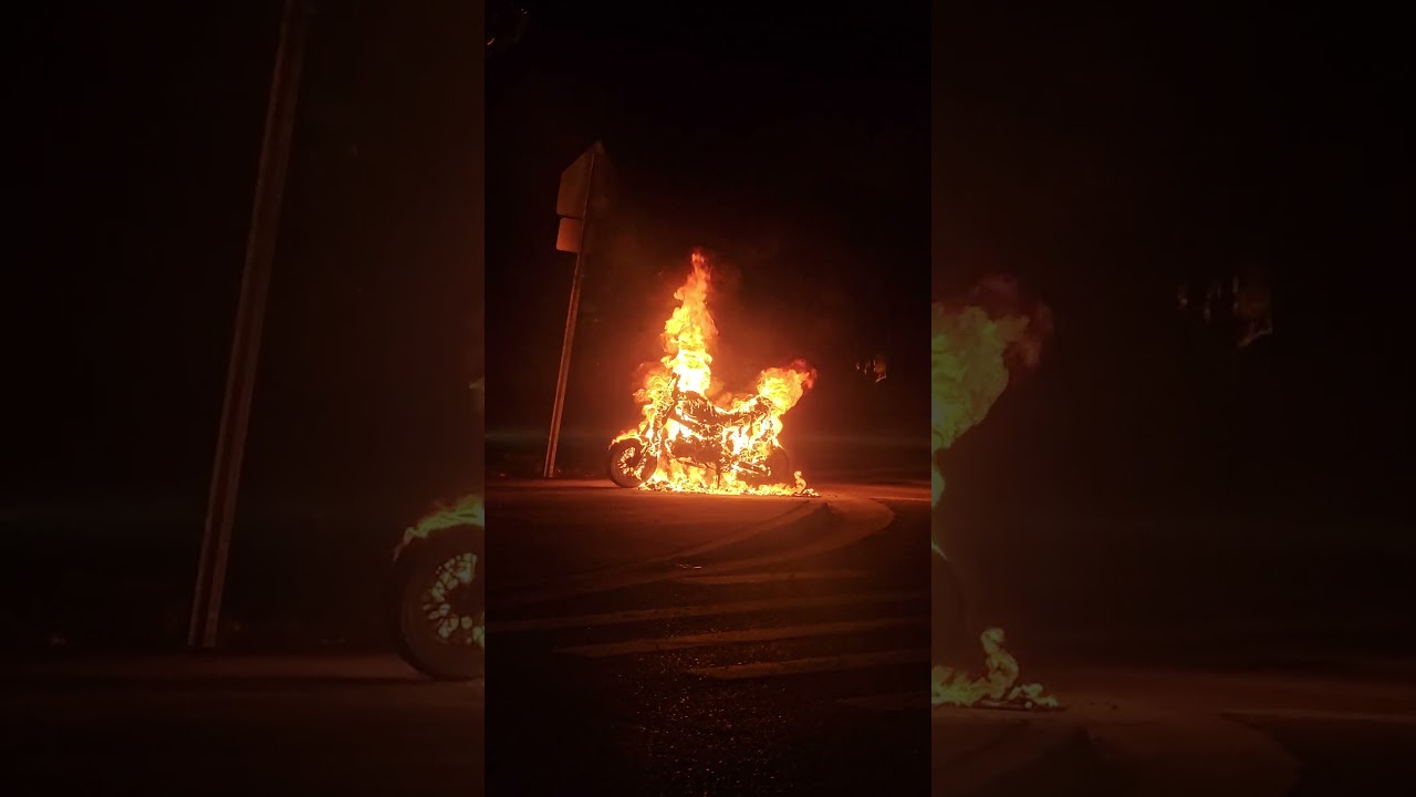 What Happens When a Bike Explodes in Flames?
