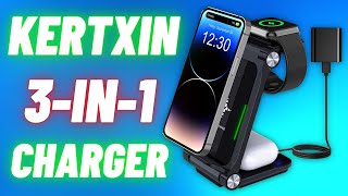 Kertxin 3-in-1 Wireless Charger REVIEW! // Charge your iPhone, Apple Watch, and AirPods 🔋 PORTABLE! screenshot 2