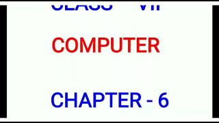 CLASS-VII COMPUTER CHAPTER- 6  EXERCISES (ANSWERS) Wealth