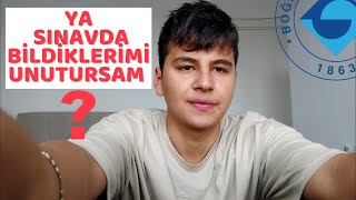 ÇALIŞMAMA RAĞMEN SINAVDA YAPAMAZSAM?