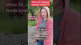 Demi Anak, Wanita Cantik Rela Jadi Sopir Truck