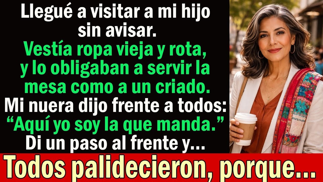 Llegué sin avisar y vi a mi nuera humillar a mi hijo delante de todos… No grité  Di un paso y…