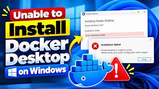 Docker Installation Windows Failed | How to Fix Docker Desktop Setup