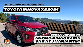 Toyota Innova XE 2024: Anong pinagkaiba sa E at J variants? - Quick Comparison - Ry Your Car Guy Resimi