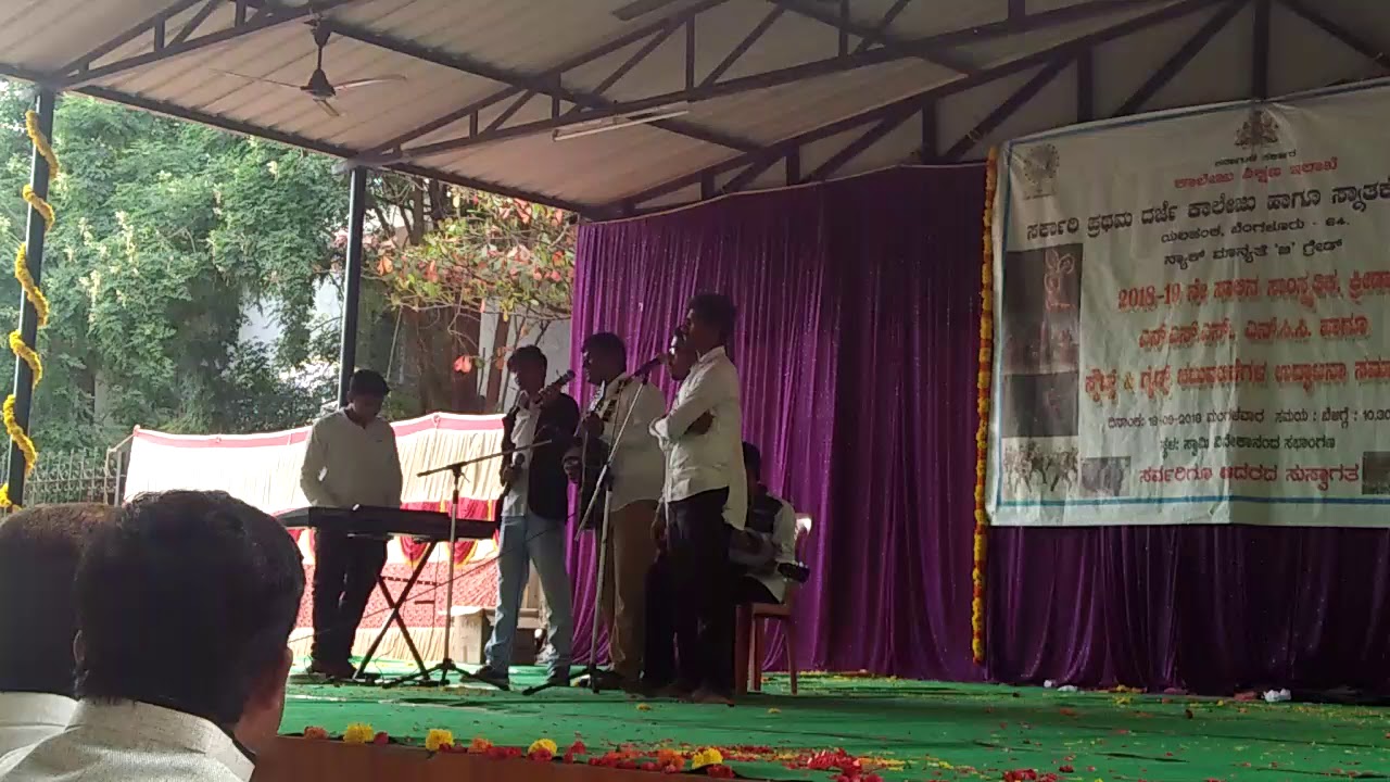 ningaraj-and-my-frds-manvy-team-sing-kodagana-koli-nungitta-in-gfgc