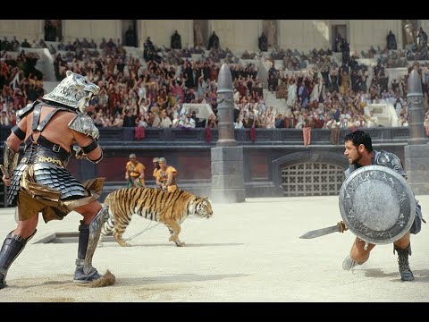 GLADIADOR (2000) MAXIMUS VS TIGRE DA GÁLIA DUBLADO