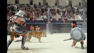 GLADIADOR (2000) MAXIMUS VS TIGRE DA GÁLIA DUBLADO screenshot 4