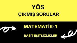 Yös Çikmiş Sorular Basi̇t Eşi̇tsi̇zli̇kler
