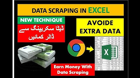 Data Scraping from web to Microsoft Excel