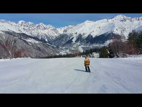 სანდრო ბუაძის არნახული დაშვება მესტიის სათხილამურო კურორტზე
