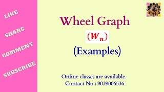18. Wheel Graph #wheels #graphtheory #discretemathematics #cycles