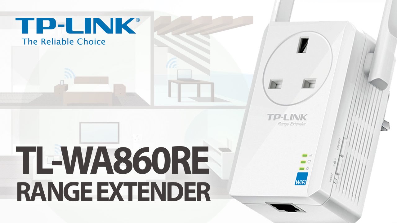 TP-Link TL-WA860RE 300Mbps WiFi Range Extender with AC Passthrough