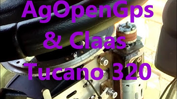 AgOpenGPS :  Tucano 320  premier tour de volant