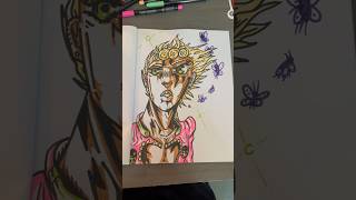 Drawing Giorno Giovanna from GioGio Part 5 #jojosbizarreadventure #jjba #drawing