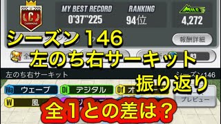 超速GP シーズン146 左のち右サーキット振り返り 全1との差は？