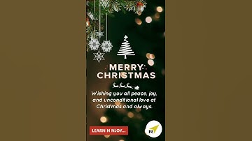 Merry Xmas | Learn N Njoy... #learnnnjoytrippledot