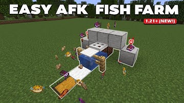 Minecraft Easiest AFK FISH FARM 1.21+ (Java/Bedrock)
