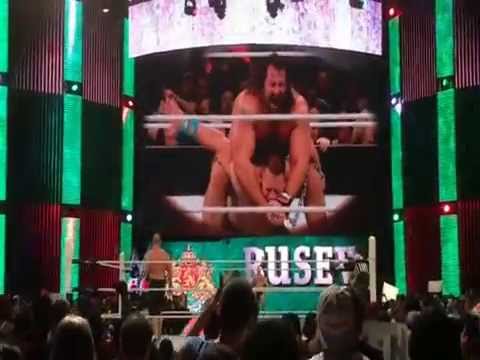 7 13 2015 wwe raw atlanta ga rusev w summer rae entrance