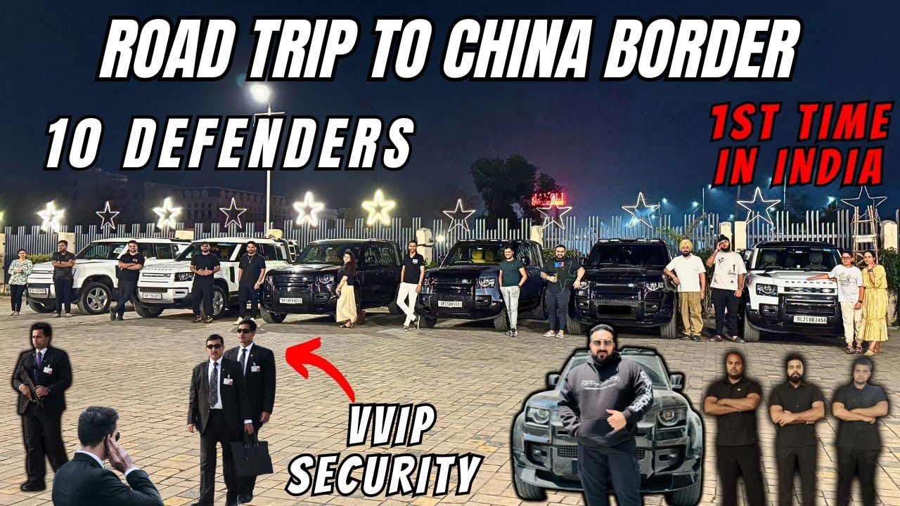 FINALLY TAKING 10 DEFENDERS ON ROAD TRIP TO CHINA BORDER 🔥 || 1ST TIME IN INDIA  😍