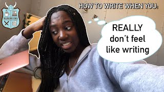 5 Tips to Write When You Don't Feel Like Writing, ft. Sincerely, Vee
