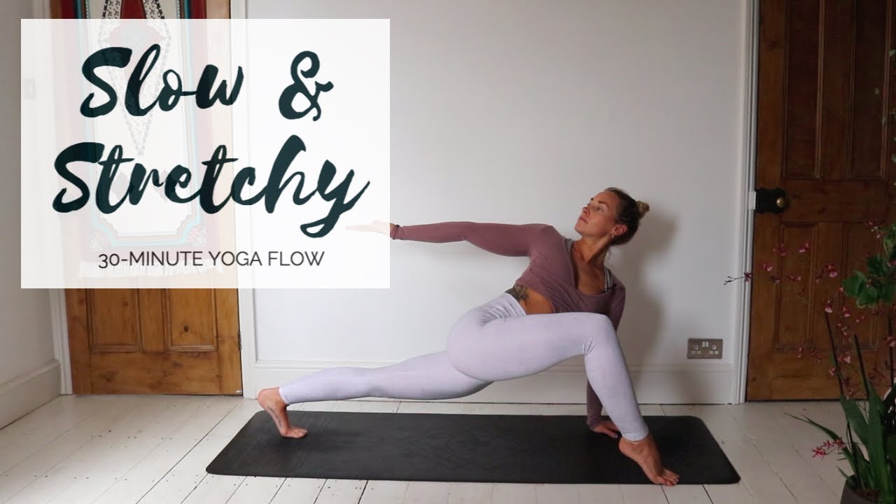 Slow And Stretchy Yoga 30 Minute All Levels Yoga Cat Meffan Youtube