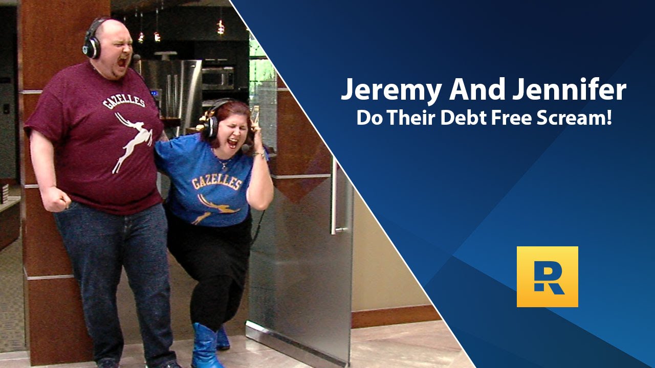 Jeremy And Jennifer Do Their Debt Free Scream!