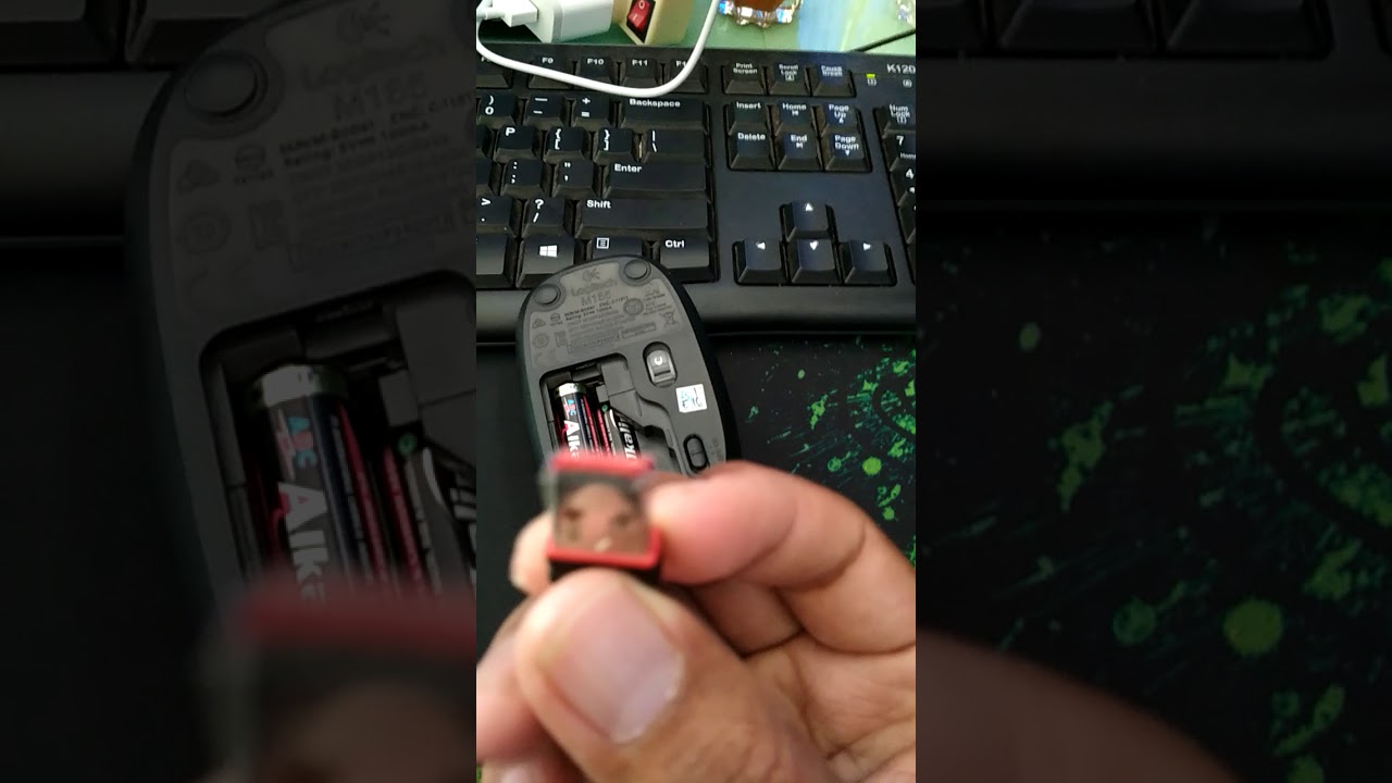 cara pasang mouse wireless logitec