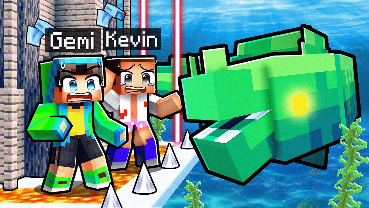 GÉANT MONSTRE MARIN vs BASE SÉCURISÉE sur Minecraft !