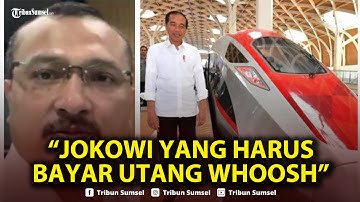 🔴Politikus PDIP Dukung Purbaya Tolak Bayar Utang Whoosh, Tegas Sebut Jokowi Harus Tanggung jawab
