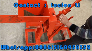 QMR1-40 manual blind track pavement block making machine, blind road paver brick making machine