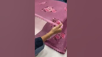 ❤️GEORGATE SAREE WITH BEAUTIFUL DIGITAL PRINT WITH ALL OVER SEQUINS WORK WITH VISCOS THREAD ALL OVER