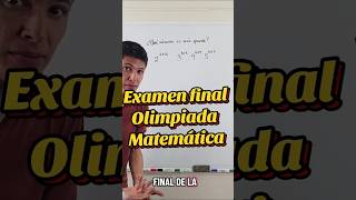 Examen final olimpiada Matemática Mexicana #olimpiadasmatematicas #retomatemático