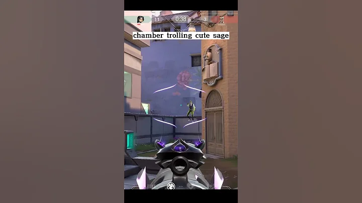 Chamber trolling cute sage#valorant #gaming #trolling
