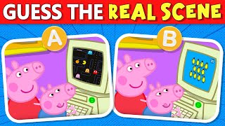 Did THIS really happen in Peppa Pig? 🐷 Spot the real scene if you dare! | Quiz DingDong