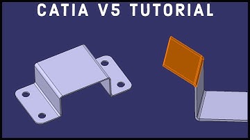 CATIA V5 Tutorial #35 | Hat Bracket (Sheet Metal) | Beginner