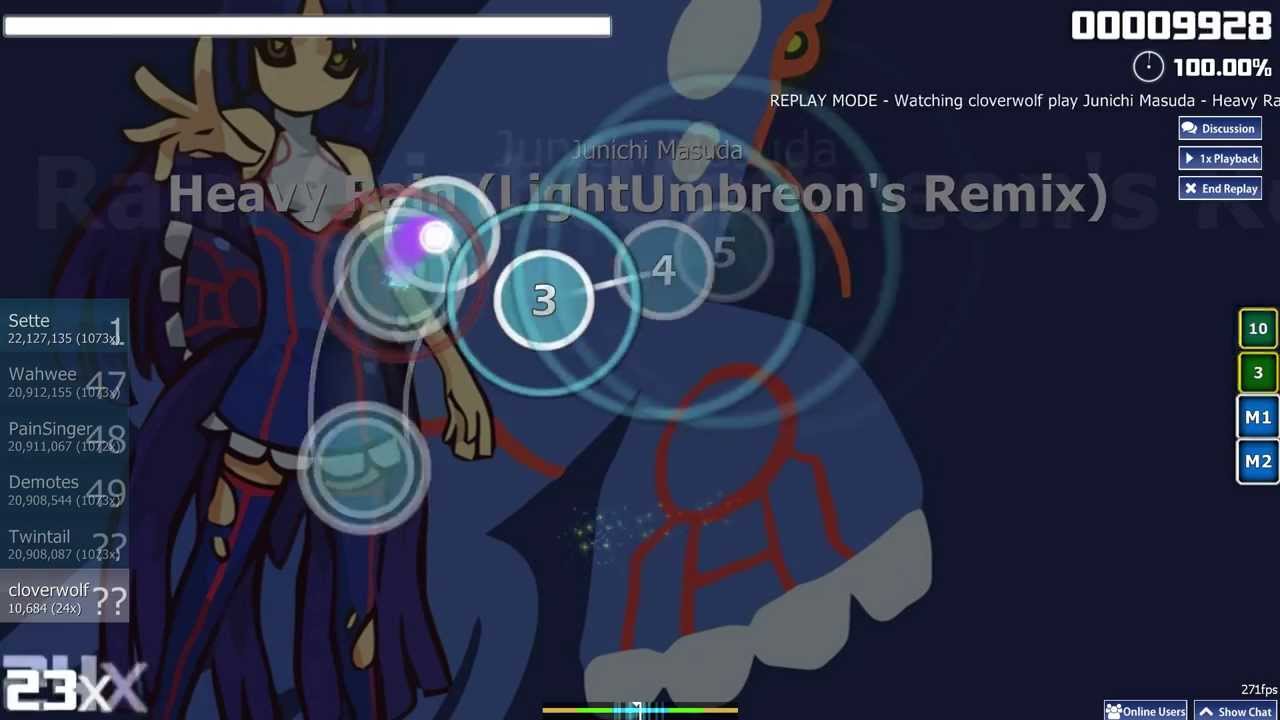 【osu!】 Junichi Masuda - Heavy Rain (LightUmbreon's Remix) 「Drizzle」